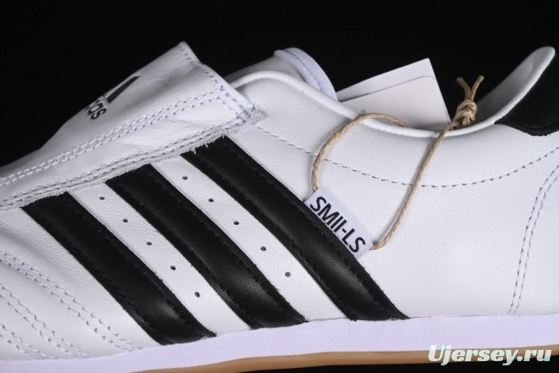 Adidas Originals Taekwondo Low-Top Training Shoes with Full-Grain Leather Wrap Comfortable Anti-Slip Durable - JQ4774