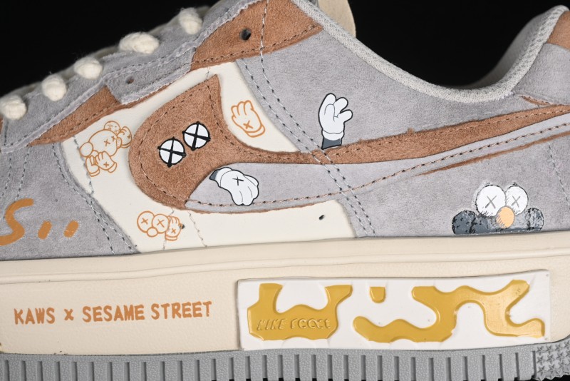 Nike Kaws x Air Force 1 '07 Low Custom Casual Sneakers - CW6688-806