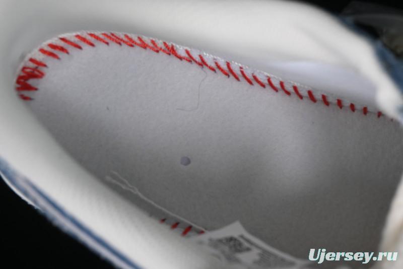 Nike Air Force 1 '07 Low Levi's Denim Collaboration - Light Blue Denim Low-Top Casual Sneakers - SJ6698-003