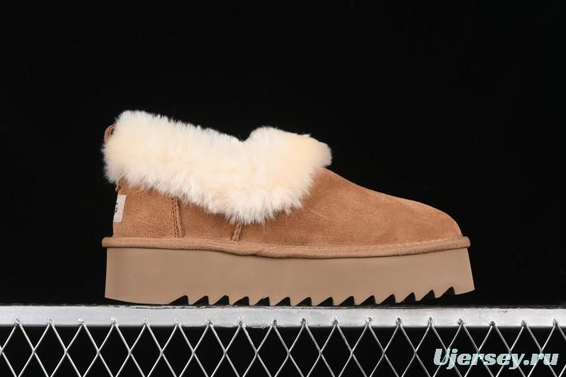 UGG Nita Platform Shearling Lined Winter Boots with Leather Upper - 1166733