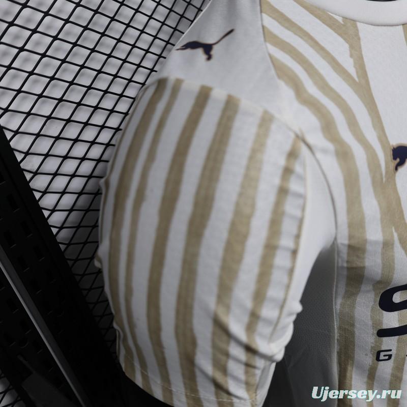 Player Version 25/26 Al Hilal White with Gold Stripes Jersey