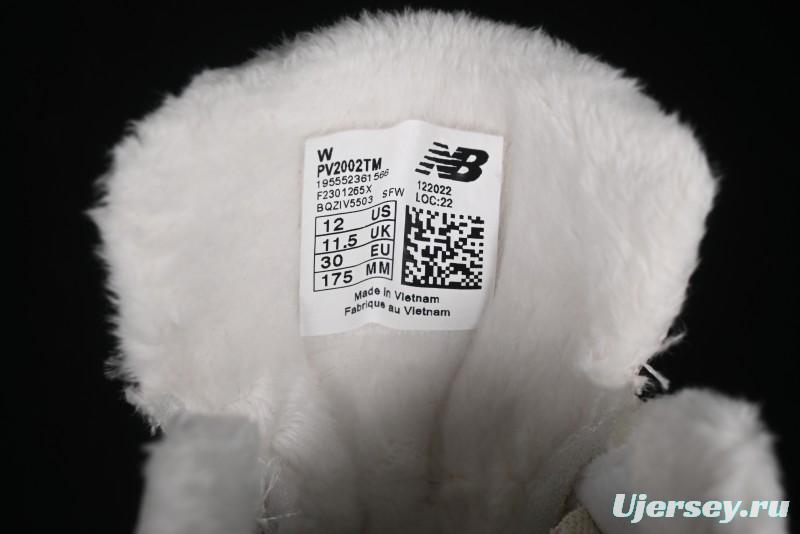 New Balance 2002R Series Hook and Loop Kids Shoes with Fleece Lining - PV2002TM