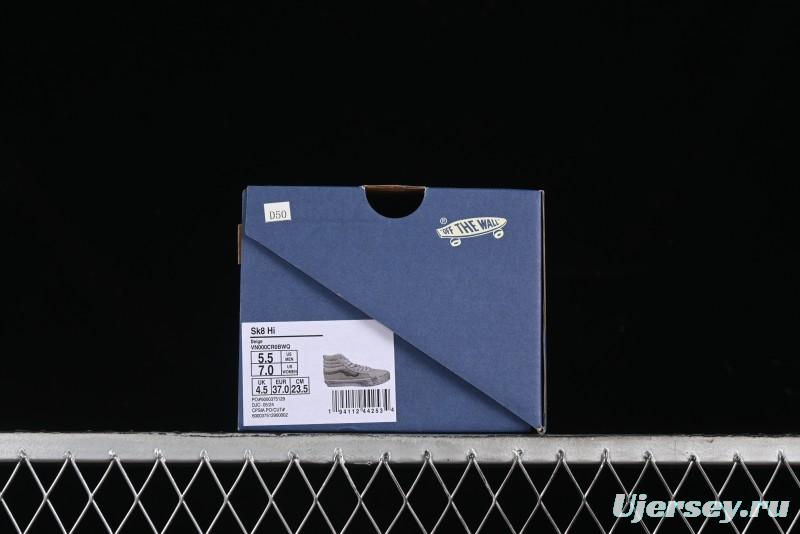 Vans Notre Premium Sk8-Hi High-Top Skate Shoes with Upgraded Suede and Linen Materials - VN000CR0BWQ