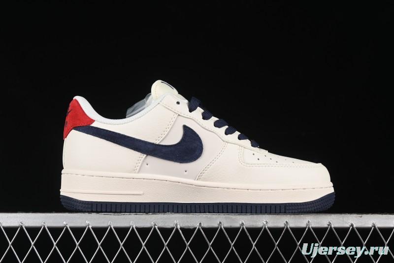 Nike Air Force 1 '07 Low The North Face Collaboration - White Blue Red Casual Sneakers - XZ6188-016
