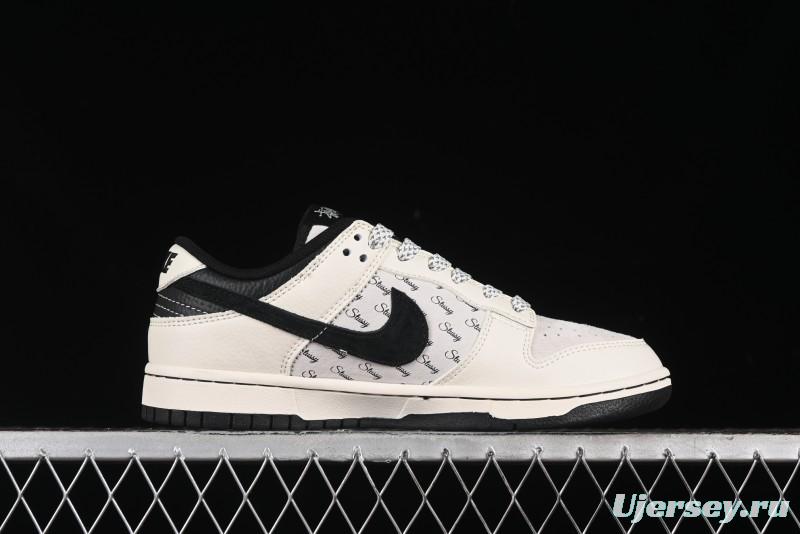 Nike SB Dunk Low Stussy Collaboration - Anniversary High-End Custom Low-Top Casual Sneakers - XY1688-016