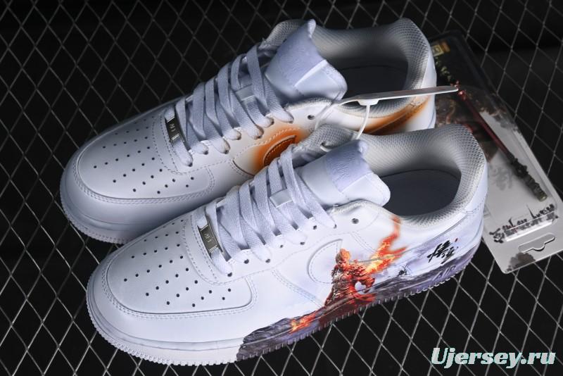 Nike Air Force 1 '07 Low Black Myth Wukong Themed Casual Sneakers - 315122-111