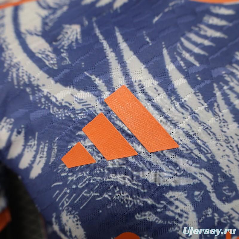 Player Version 25/26 Liverpool Blue with Orange Flaming Bird Special Jersey