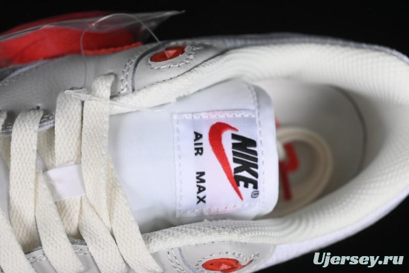 Nike Air Max 1 Retro Running Shoes with Half-Sole Air Cushion - HF7746-100