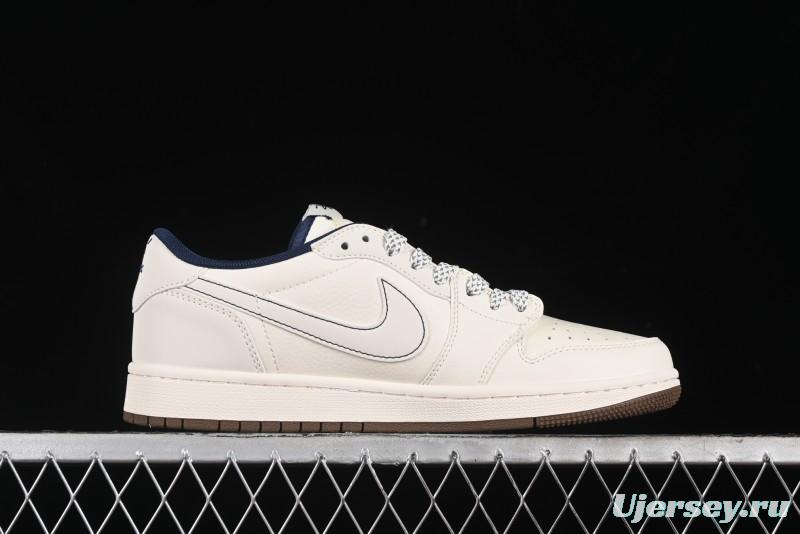 Nike Travis Scott x Fragment Design x Air Jordan 1 Low OG SP AJ1 Retro Sneakers - XY2688-121