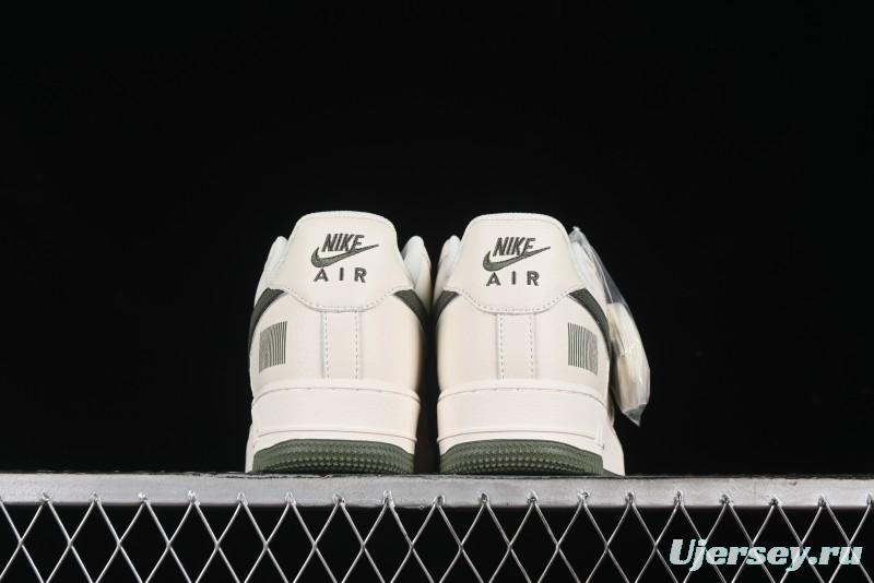 Nike Air Force 1 '07 Low QR Code Military Green Starry Sky Casual Sneakers - CU1836-966