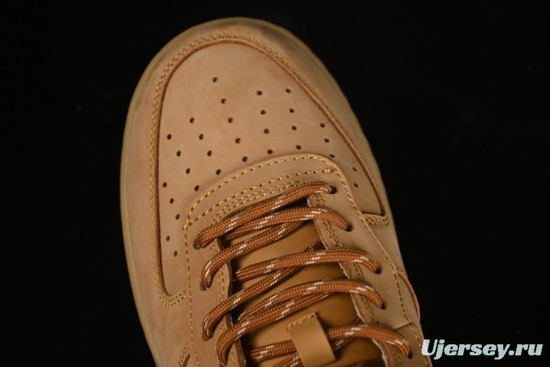 Nike Air Force 1 '07 Mid Suede Casual Sneakers in Wheat - DJ9158-200