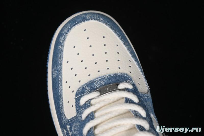Nike Air Force 1 '07 Low Levi's Denim Collaboration - Light Blue Denim Low-Top Casual Sneakers - SJ6698-003