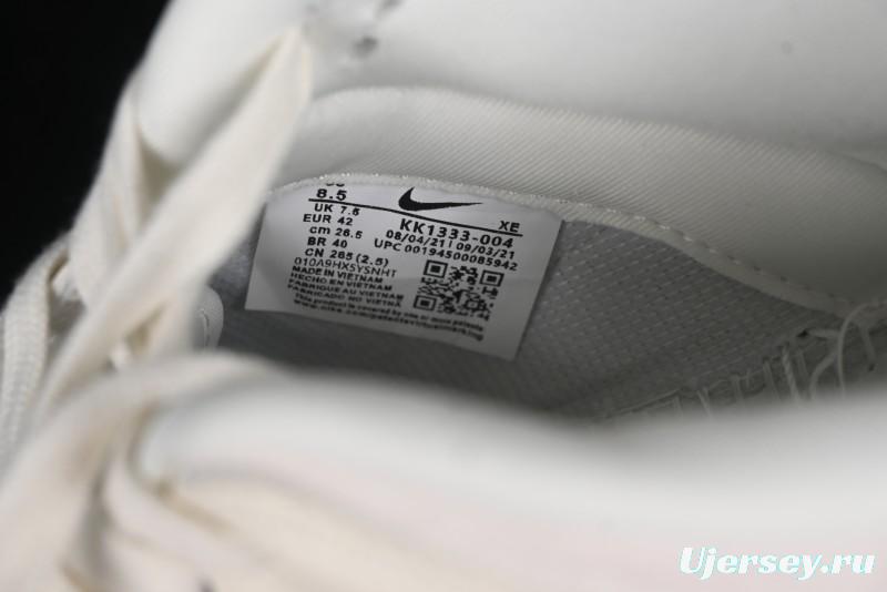 Nike SB Dunk Low Comme des Garçons Collaboration - Pigskin White Swoosh Anniversary Custom Low-Top Casual Skate Shoes - KK1333-004