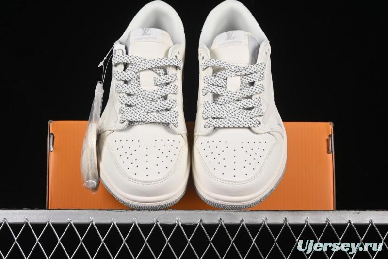 Nike Travis Scott x Fragment Design x Air Jordan 1 Low OG SP AJ1 LV Collaboration - XZ1268-002