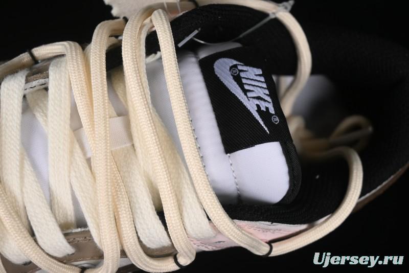 Nike Dunk Low Panda Prank Special Edition Heartbeat Mail Casual Sneakers - CW1590-100