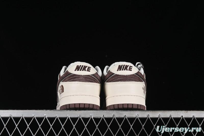 Nike SB Dunk Low The North Face Collaboration Anniversary Edition Premium Custom Low-Top Casual Skate Shoes - DQ1098-515