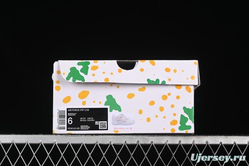 Nike Air Force 1 '07 Low Pink Deconstructed Swoosh Casual Sneakers - FC8110-181