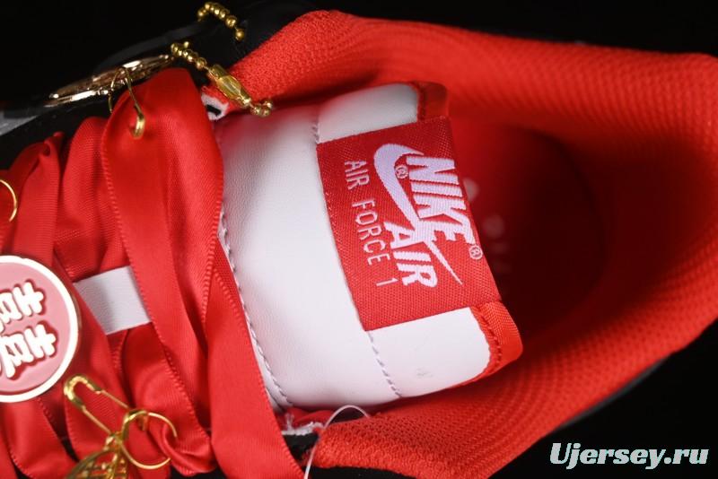 Nike Air Force 1 '07 Low Custom Wedding Sneakers with Chinese Style Elements - FN7439-133