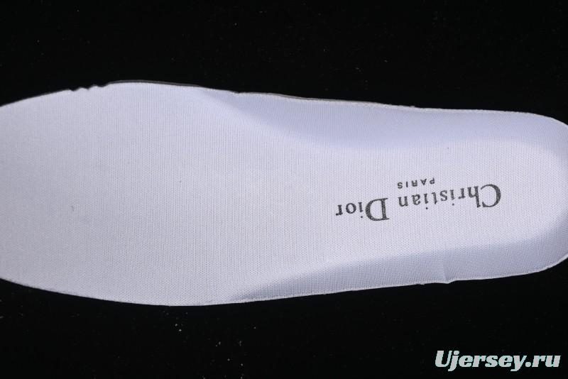 Dior Chrono Round Toe Lace-Up Lifestyle Casual Running Sneakers - 6865 WHITE BLACK