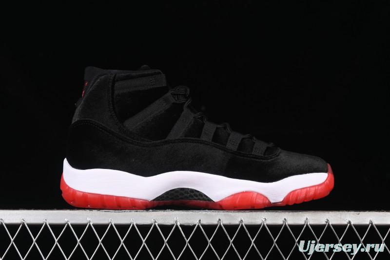 Nike Air Jordan 11 Retro Bred Velvet Basketball Shoes - DB5457-061