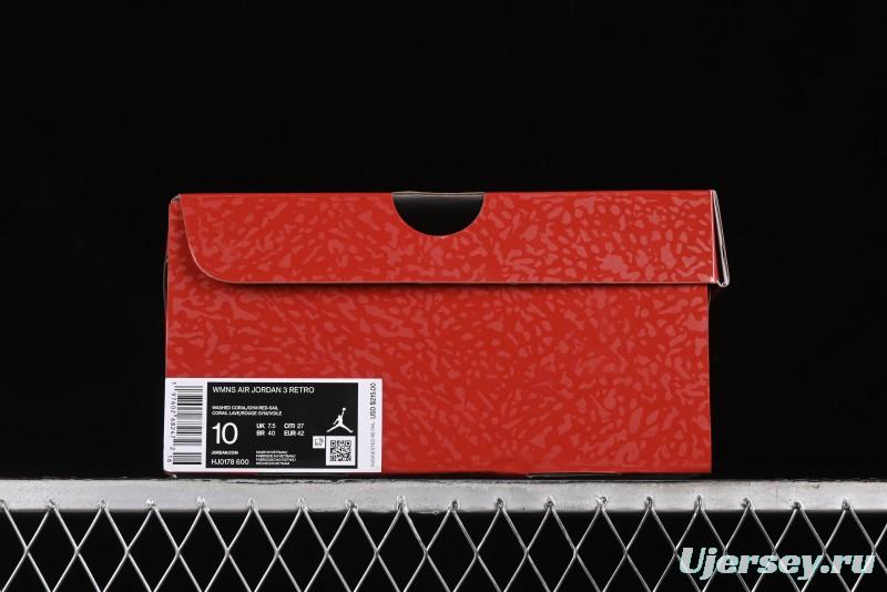 Nike Air Jordan 3 Retro Valentine's Day Limited Edition Sneakers - HJ0178-600