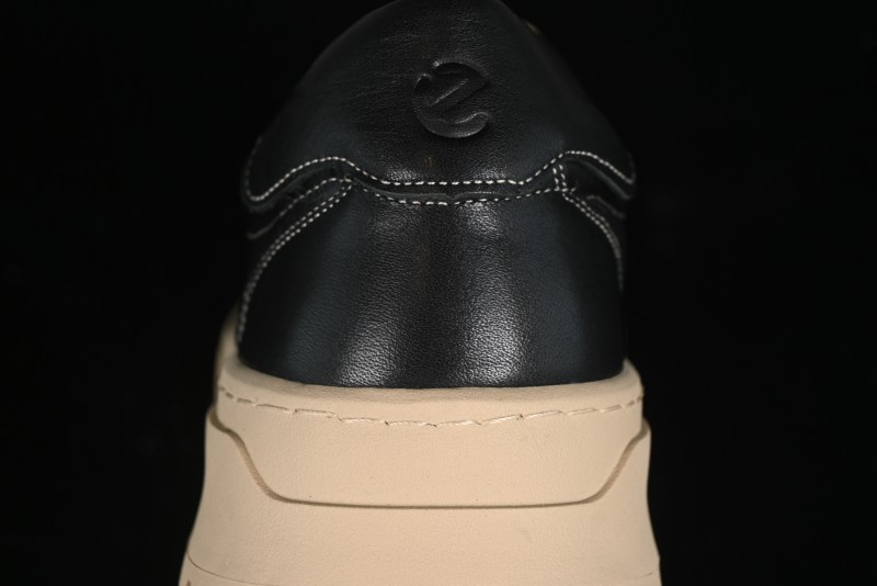 Ecco Street Light Series Autumn Height-Increasing Round-Toe Versatile Casual White Sneakers - 63311901001