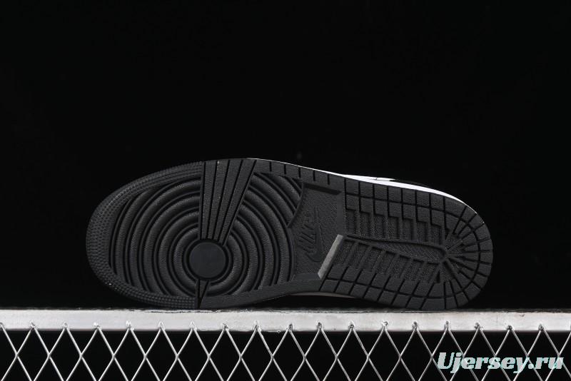 Nike Air Jordan 1 Low Retro Basketball Shoes in Black and White - 553558-043