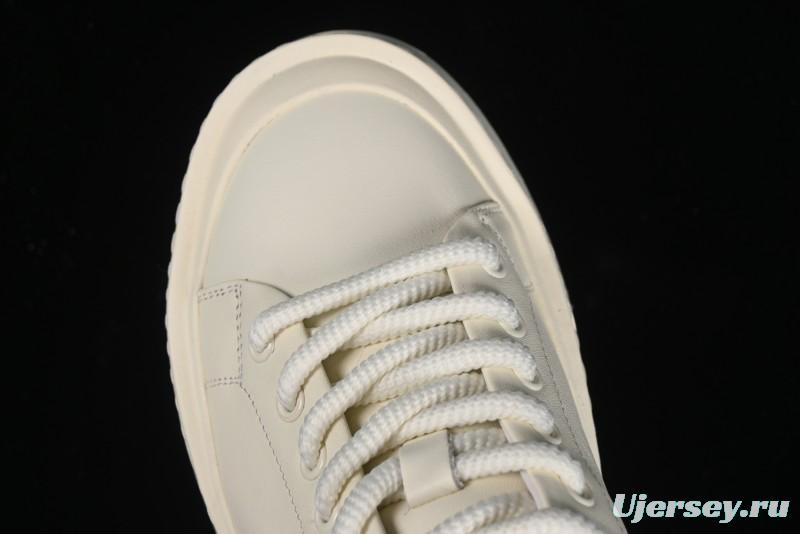 ECCO Street Light Series Autumn Platform Round Toe Versatile Casual White Sneakers 63311901002
