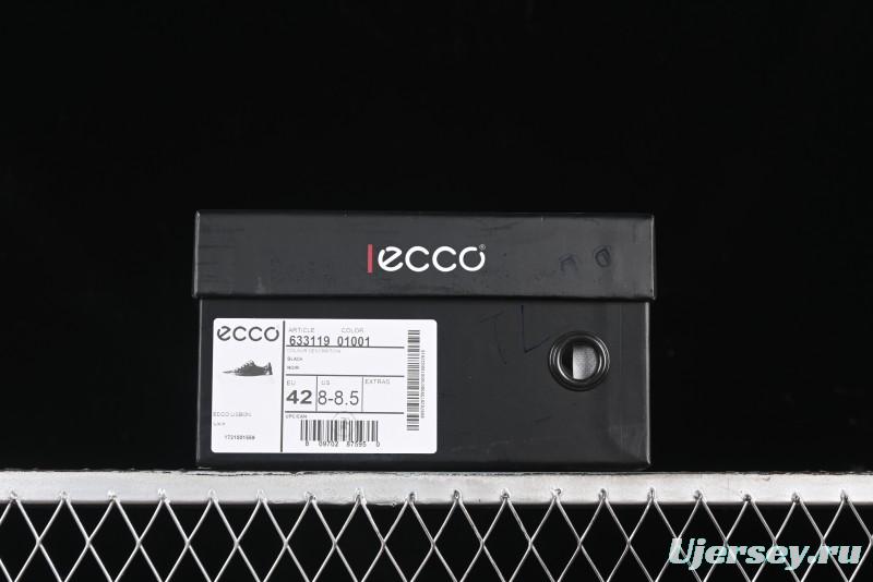 Ecco Street Light Series Autumn Height-Increasing Round-Toe Versatile Casual White Sneakers - 63311901001