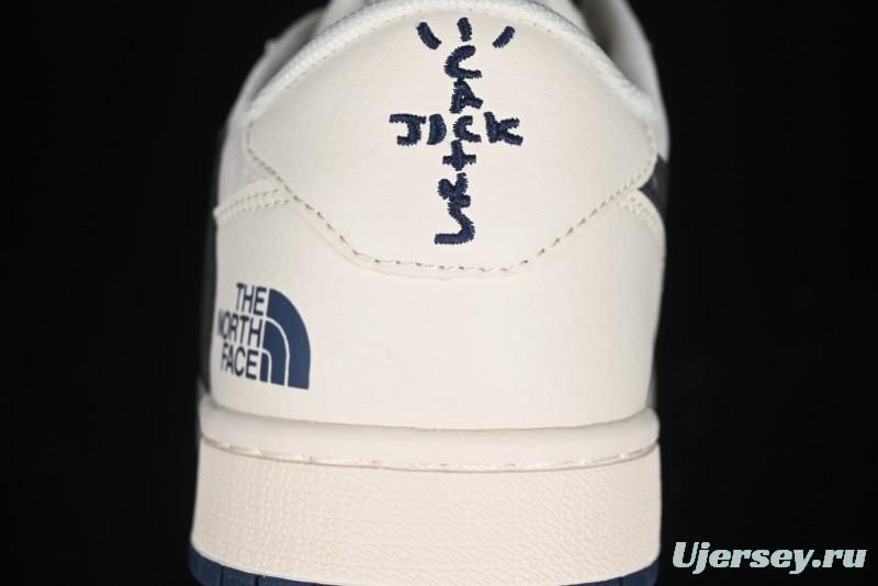 Nike Travis Scott x Fragment Design x Air Jordan 1 Low OG SP AJ1 Low Top Casual Sneakers - XY2688-110