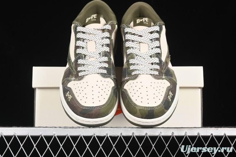 Nike Air Jordan 1 Low OG SP Travis Scott x Fragment Design Collaboration Sneakers - CH6336-014