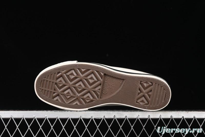 Converse Chuck 70s High Top Canvas Sneakers with Fur Lining in Black & White - A13863C