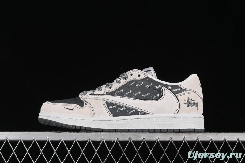 Nike Travis Scott x Fragment Design x Air Jordan 1 Low OG SP AJ1 Retro Sneakers - XZ3398-002