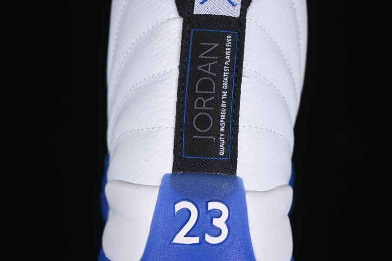 Nike Air Jordan 12 Retro Basketball Shoes in White and Blue - CT8013-140