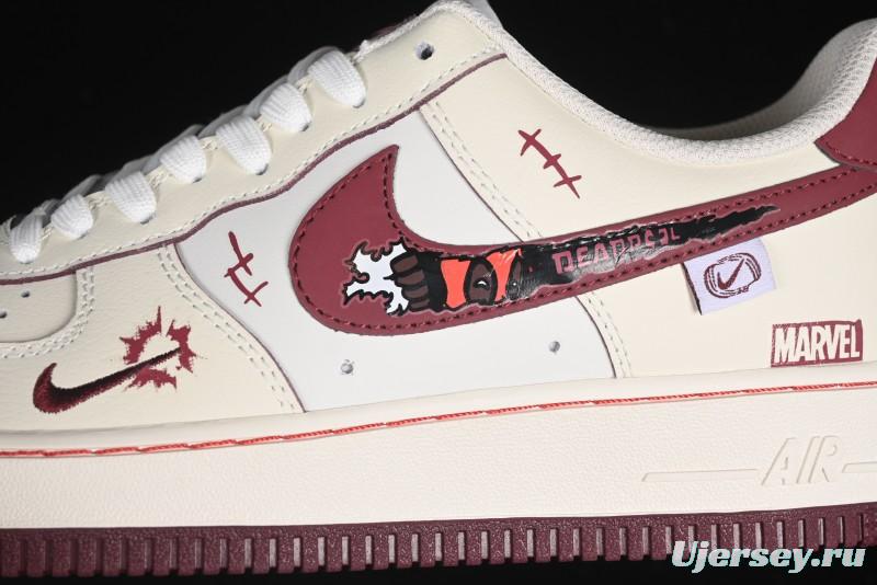 Nike Air Force 1'07 Low "Deadpool" Marvel Series Deadpool Casual Sneakers - FB1839-512