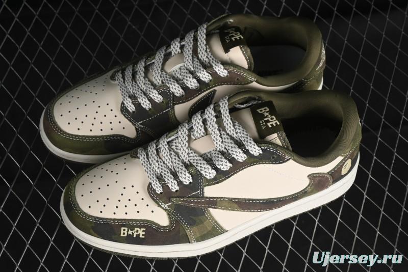 Nike Air Jordan 1 Low OG SP Travis Scott x Fragment Design Collaboration Sneakers - CH6336-014