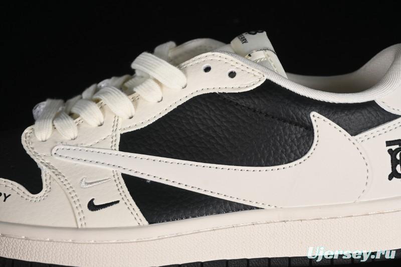 Nike Travis Scott x Fragment Design x Air Jordan 1 Low OG SP AJ1 Burberry Collaboration - BB6588-316