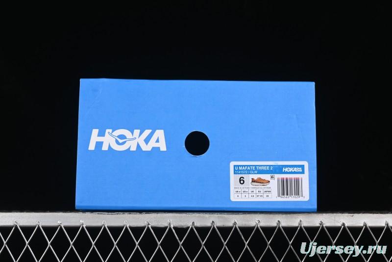 Hoka Mafate Three 2 Ultra-Lightweight Cushioned Trail Running Shoes - 1141572 GLW