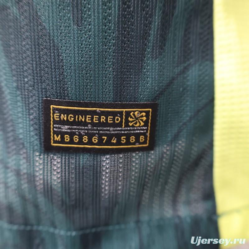 Player Version 25/26 FC Barcelona Dark Green with Neon Yellow Trim Jersey