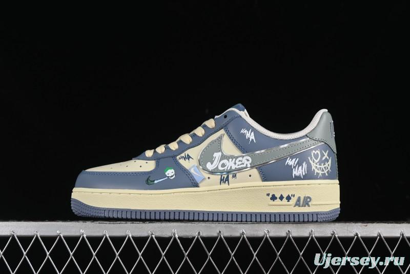 Nike Air Force 1 Low "Ghost Fire Clown" Halloween Themed Casual Sneakers - XL2321-333