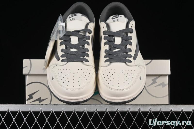 Nike Travis Scott x Fragment Design x Air Jordan 1 Low OG SP AJ1 Retro Casual Sneakers - LJ5188-024
