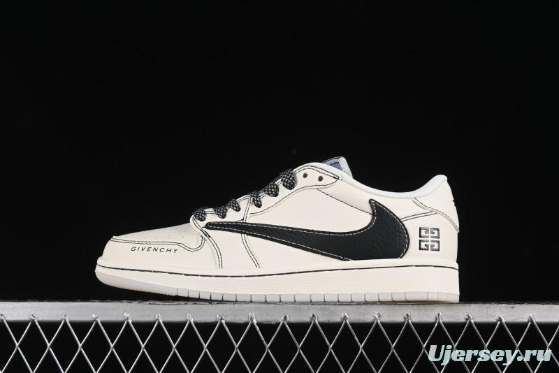 Nike Travis Scott x Fragment Design x Air Jordan 1 Low OG SP AJ1 Low Top Casual Sneakers - XY2688-111