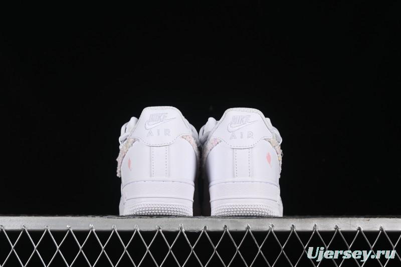 Nike Air Force 1 '07 Low Pink Chanel-Inspired Casual Sneakers - DH9999-334