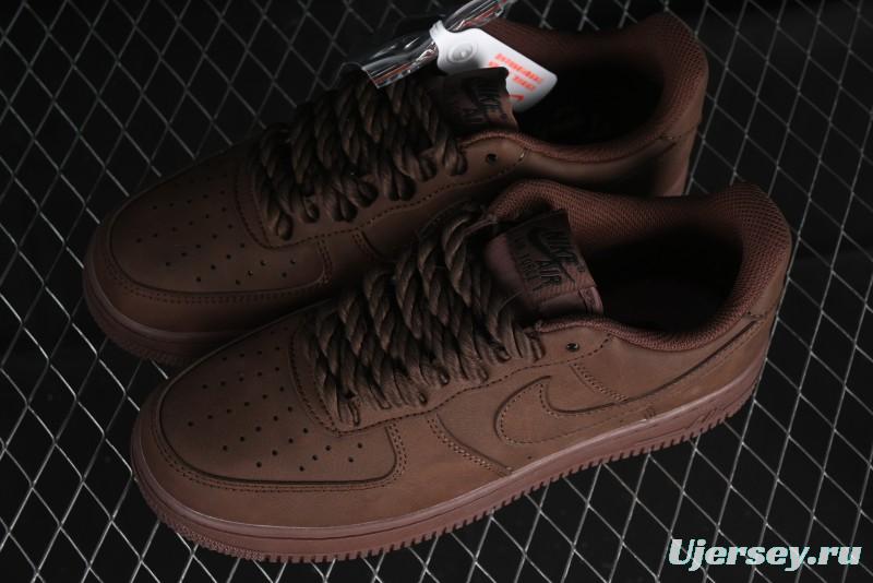 Nike Air Force 1 '07 Low Customized Hemp Rope Casual Sneakers - CW2288-111