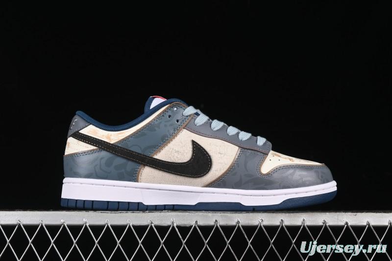 Nike Dunk Low Panda Prank Nautical Era Exploration Wave Low Top Casual Sneakers - DD1391-400