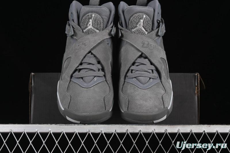 Nike Air Jordan 8 Retro "Cool Grey" Basketball Shoes - 305381-014