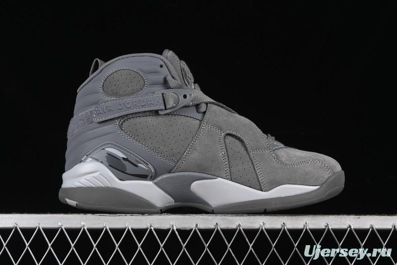 Nike Air Jordan 8 Retro "Cool Grey" Basketball Shoes - 305381-014