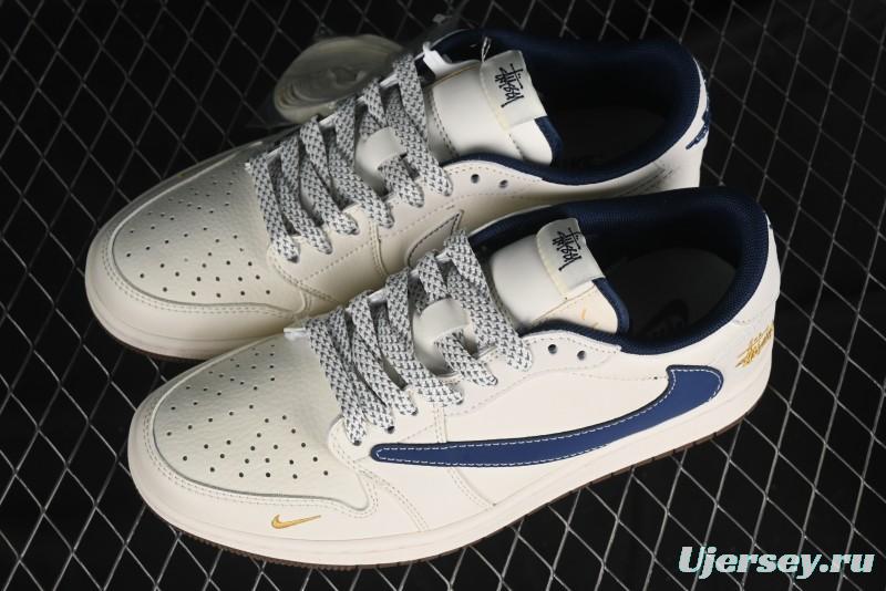 Nike Travis Scott x Fragment Design x Air Jordan 1 Low OG SP AJ1 Retro Sneakers - XY2688-121