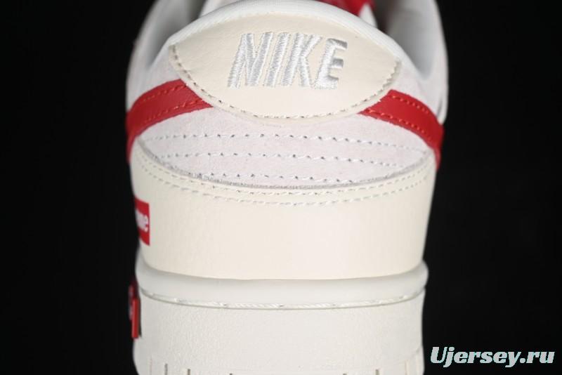 Nike SB Dunk Low Supreme Collaboration - Anniversary Edition Customized Low-Top Casual Skate Shoes - KK1333-002