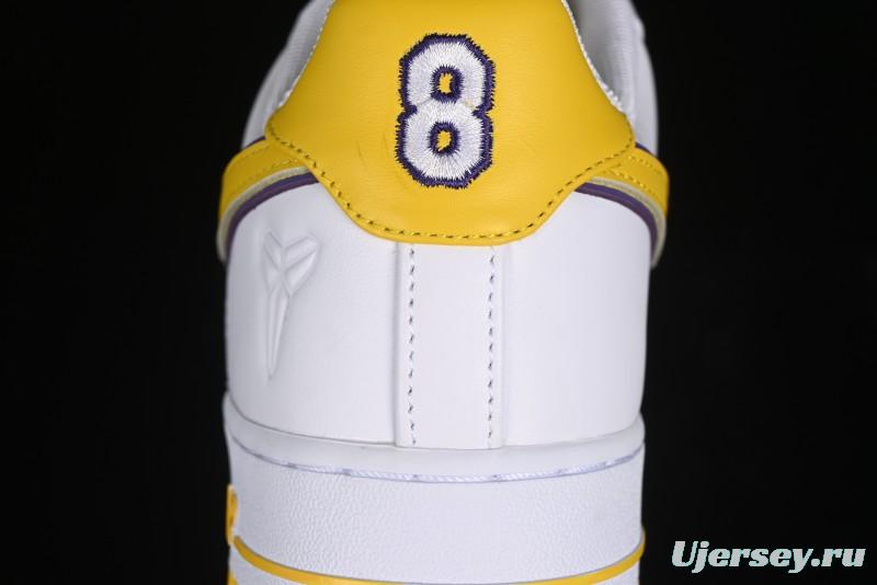 Nike Air Force 1 '07 Low Kobe Full-Grain Leather Casual Sneakers with Full-Length Air Cushion - FZ1151-100